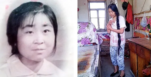 Г-жа Тан Гуангуи преди и след тежко сексуално измъчване.